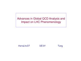 Advances in Global QCD Analysis and Impact on LHC Phenomenology