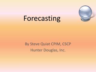 Forecasting