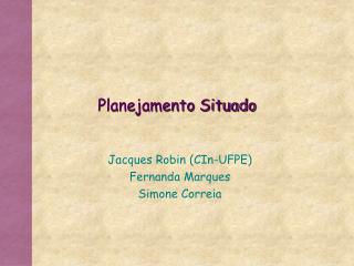 Planejamento Situado