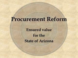 Procurement Reform