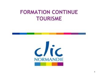 FORMATION CONTINUE TOURISME