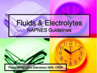 Fluids &amp; Electrolytes NAPNES Guidelines