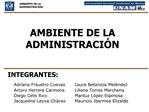 AMBIENTE DE LA ADMINISTRACI N