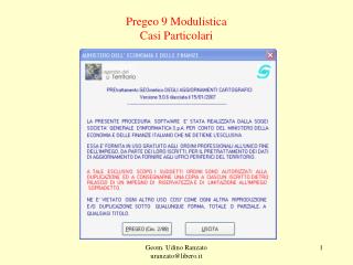 Pregeo 9 Modulistica Casi Particolari