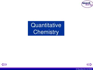 Quantitative Chemistry