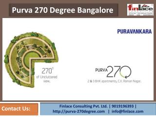 Purva 270 Degree Bangalore @ 9019196393 | CV Raman Nagar