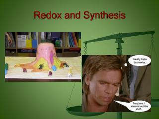 Redox and Synthesis