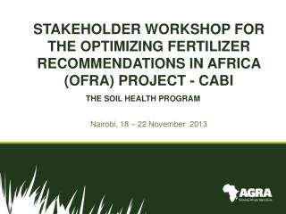 THE SOIL HEALTH PROGRAM