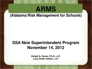 ARMS (Alabama Risk Management for Schools)