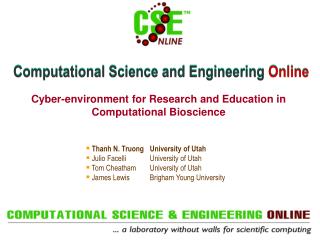 Computational Science and Engineering Online