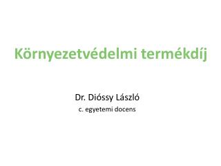 Környezetvédelmi termékdíj