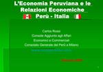 L Economia Peruviana e le Relazioni Economiche Per - Italia