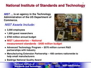 National Institute of Standards and Technology