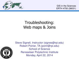 Troubleshooting: Web maps &amp; Joins
