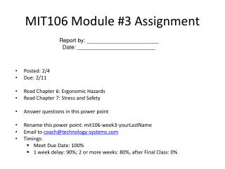 MIT106 Module #3 Assignment