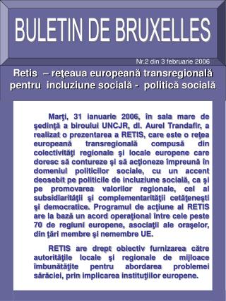 BULETIN DE BRUXELLES