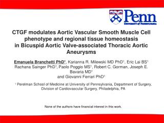 CTGF modulates Aortic Vascular Smooth Muscle Cell phenotype and regional tissue homeostasis