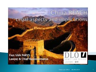 China REACH Legal aspects and implications