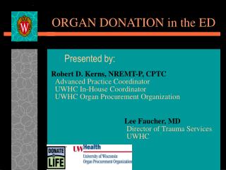 ORGAN DONATION in the ED