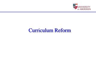 Curriculum Reform