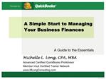 A Simple Start to Managing Your Business Finances