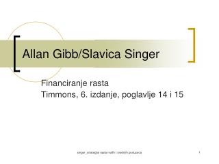 Allan Gibb/Slavica Singer