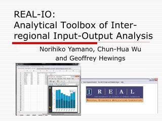 REAL-IO: Analytical Toolbox of Inter-regional Input-Output Analysis