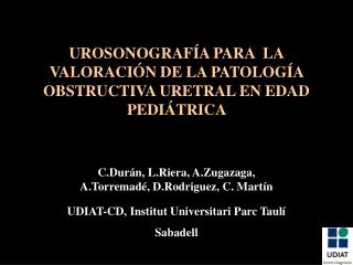 UDIAT-CD, Institut Universitari Parc Taulí Sabadell