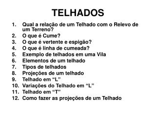 TELHADOS