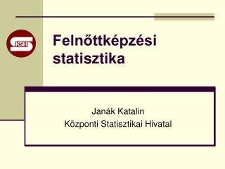 Felnőttképzési statisztika