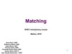 Matching