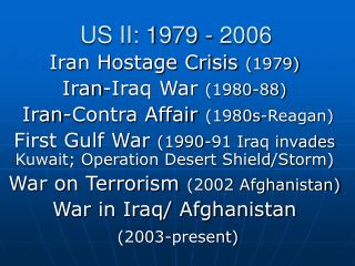 US II: 1979 - 2006