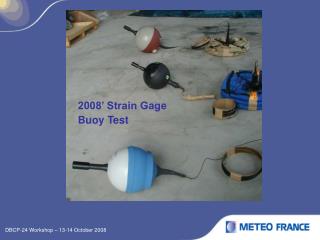 2008’ Strain Gage Buoy Test