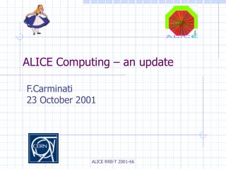 ALICE Computing – an update