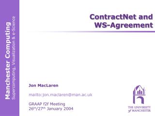 ContractNet and WS-Agreement
