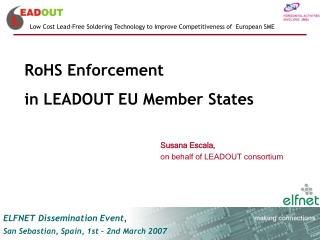 RoHS Enforcement in LEADOUT EU Member States