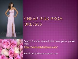 Perfect Yet Affordable Pink Prom Dresses