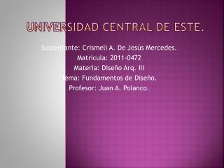 Diseño III crismeli de jesus