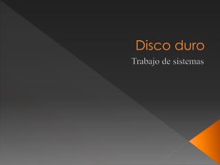 Disco duro