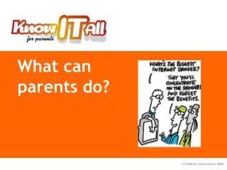 What can parents do?