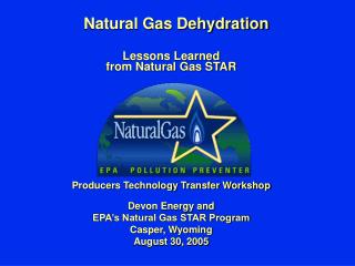 Natural Gas Dehydration