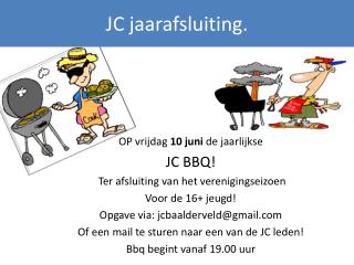 JC jaarafsluiting.