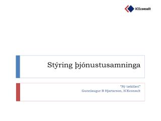 Stýring þjónustusamninga