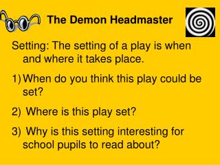 The Demon Headmaster