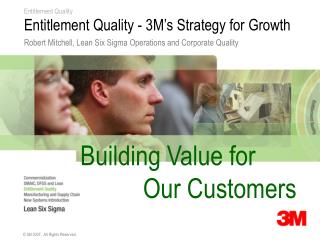 Entitlement Quality - 3M’s Strategy for Growth