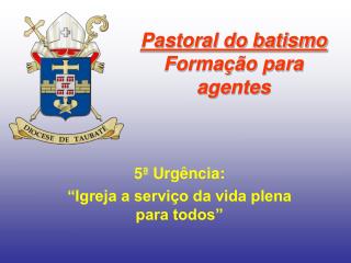 Pastoral do batismo Formação para agentes