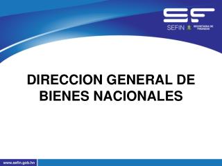 DIRECCION GENERAL DE BIENES NACIONALES