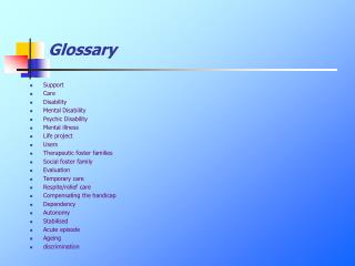 Glossary