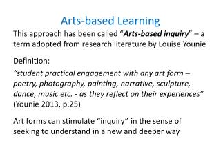 Arts-based Learning