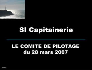 LE COMITE DE PILOTAGE du 28 mars 2007